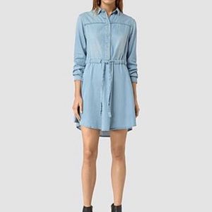 NWT AllSaints Sanko denim dress